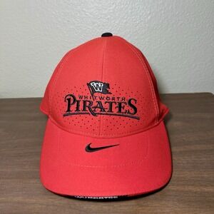 Nike Whitworth Pirates Hat Cap Red Legacy 91 Dri Fit Hook & Loop Adjustment